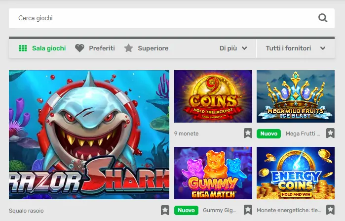 Campobet Casino Giochi